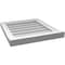 Ekena Millwork Vertical Surface Mount PVC Gable Vent w/ 2"W x 2"H , Brickmould Sill Frame, 18"W x 20"H GVPVE18X2003SN - alternate 4